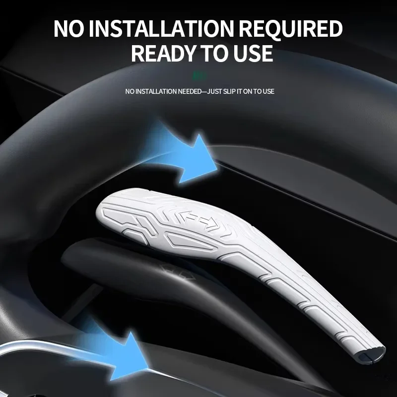 For Tesla Model Y Juniper Model 3 Highland YL 2025+ Silicone Steering Column Shifter Cover Gear Shift Lever Protective Shell