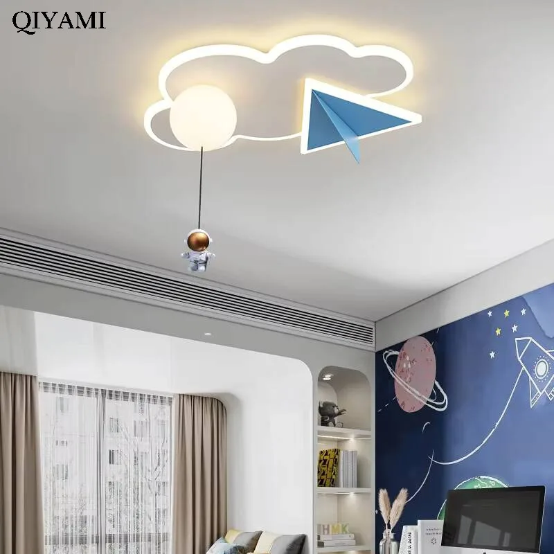 Children's Room Led Ceiling Lights Bedroom Creative Airplane Cloud Ceiling Lamp Modern Simple Home Interior Lighting Decor Lamps