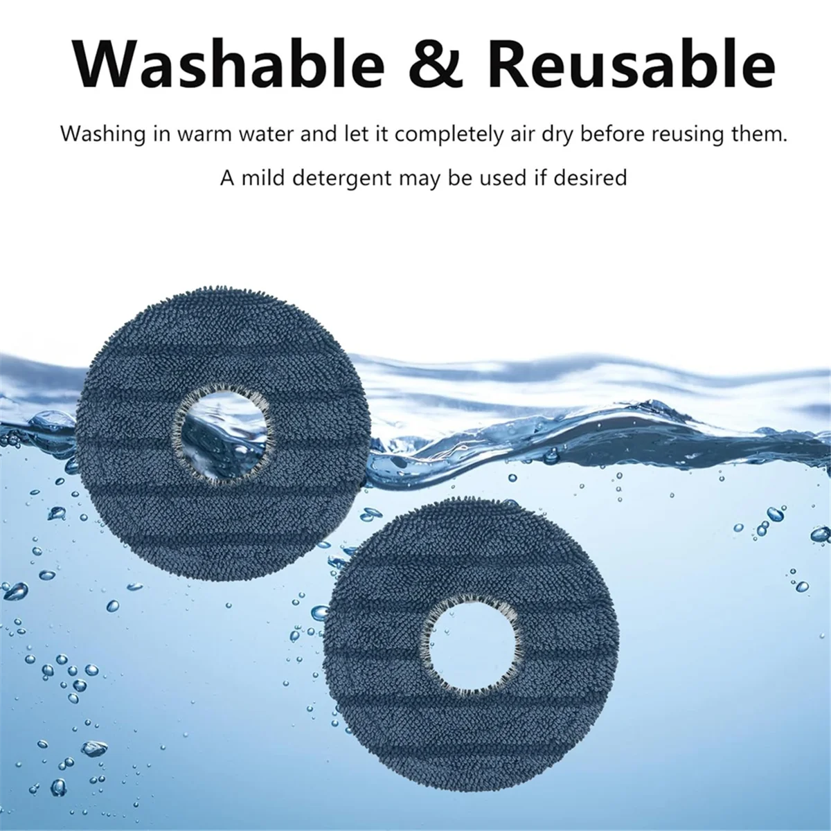 O novo 8 pçs mop almofada de substituição para omni c20 robô aspirador peças lavável esfregando pano mop almofada