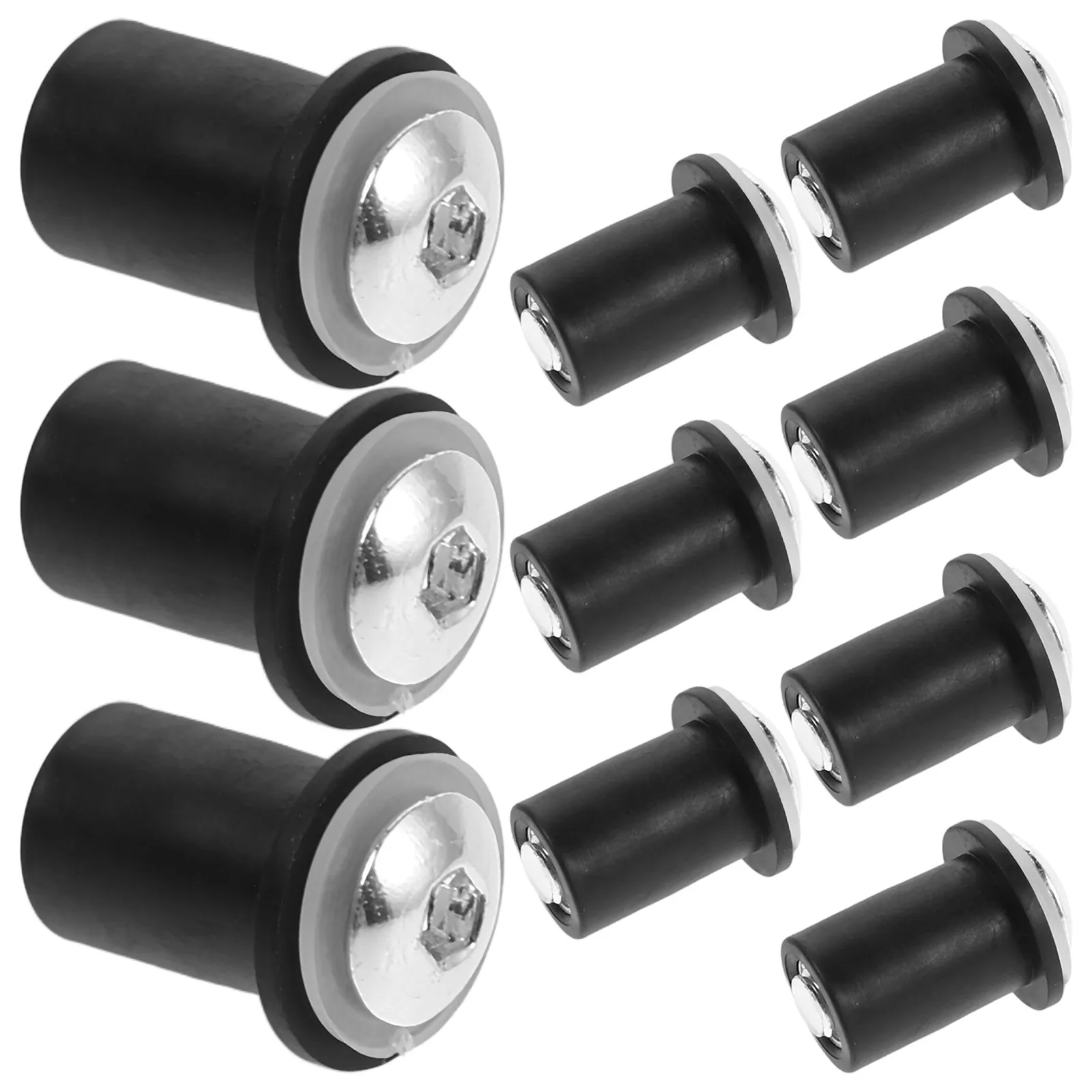 10Pcs M5x16mm Motorcycle Windshield Bolts Screws Kit Aluminum Alloy Universal Fairing Fasteners for Windscreen Installation