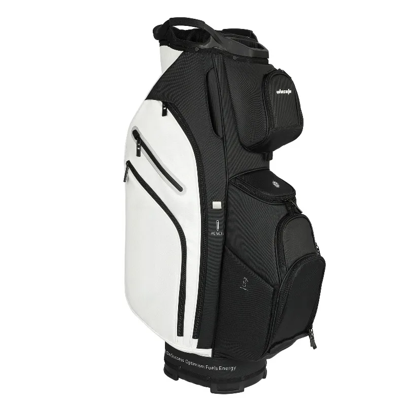 Men Women 14-Way Golf Cart Bag Waterproof Nylon PU Leather Wosofe Custom Logo Wholesale Golf Bag