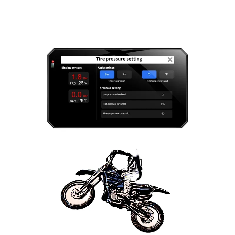 2026 5-Inch Touch Screen Motorcycle Dash Cam with Carplay Android Auto 2K Resolution Dual Lens IPS Video Recorder