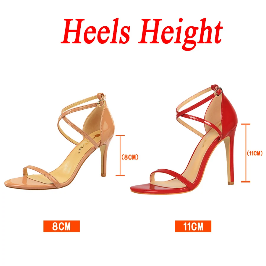 Women Fetish 8cm 11cm High Heels Platform Sandals Summer Low Heels Roman Pumps Lady Gladiators Stiletto Stripper Catwalk Shoes