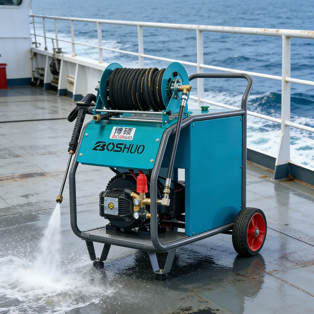 

250Bar High Pressure Cleaner Electric Industrial Grade Water Jet Cleaner for Shipyard Machinery