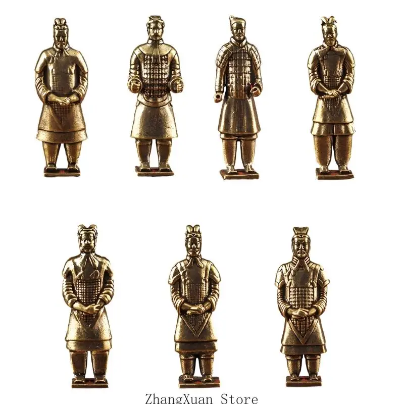Kulturelle Terrakotta-Soldat-Figur für Büro-Schreibtisch-Regal und Heim-Styling 3XUF – Detail 2