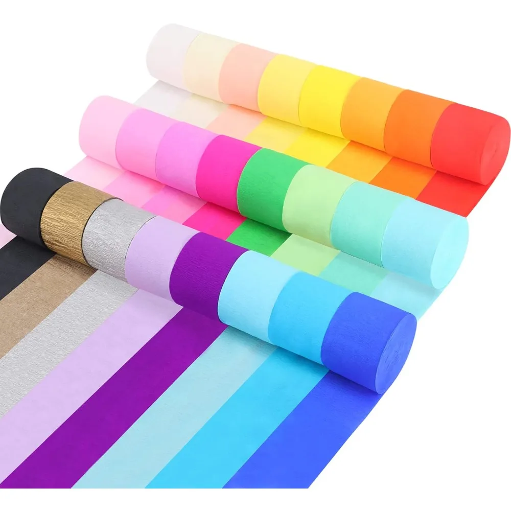 24 Rolls Crepe Pape… - image