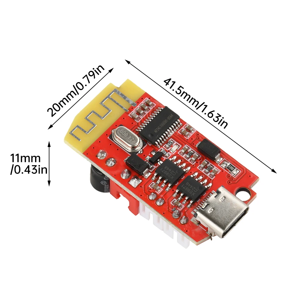 Micro USB Type C 5W+5W Digital Audio Amplifier Board Dual Plate DIY Bluetooth Speaker Modification Sound Music Module 5V/2A