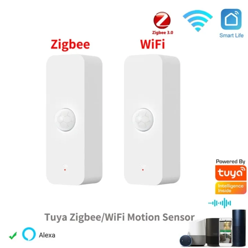 

Tuya WiFi Zigbee PIR Motion Sensor Smart Home Human Body Infrared Detector Security Smart Life Works With Alexa Google Home