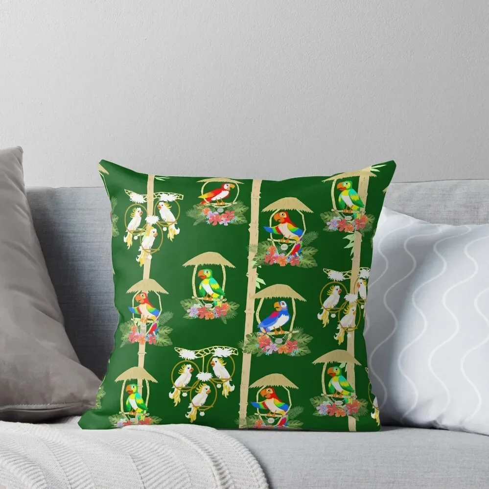 Tiki Room Birds Throw Pillow Decorative Cushion Cover Sofa Covers For Living Room Cusions Cover Pillow