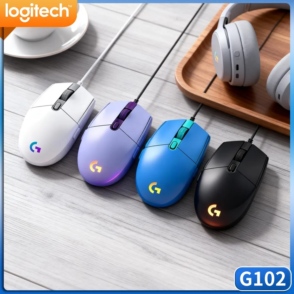 Logitech G102 Wired Gaming Mouse,High Stability Polling Rate,Ensure Accurate Signal Transmission During Fierce Gaming