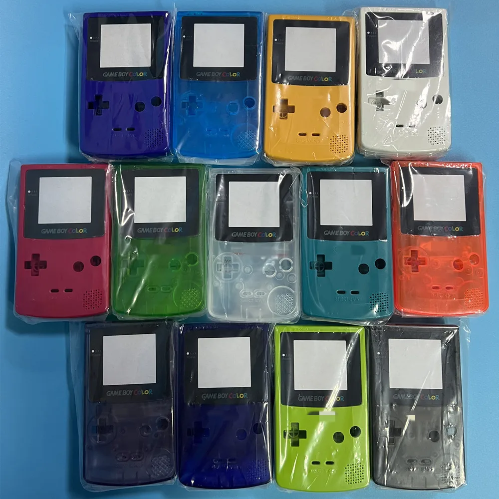 Image of Neue Gameboy Color Gehäuse GBC Shells Limited Edition Ersatzgehäuse Spiel-Peripheriezubehör Jungen Geburtstagsgeschenke Leuchtend