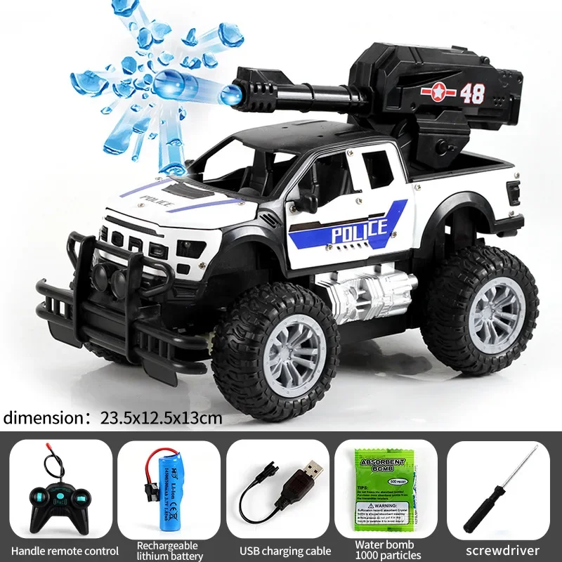 Simulated Off-road Vehicle Door Opening Remote Control Vehicle Spray Play Children's Toy Model Parent-child Interaction Gift