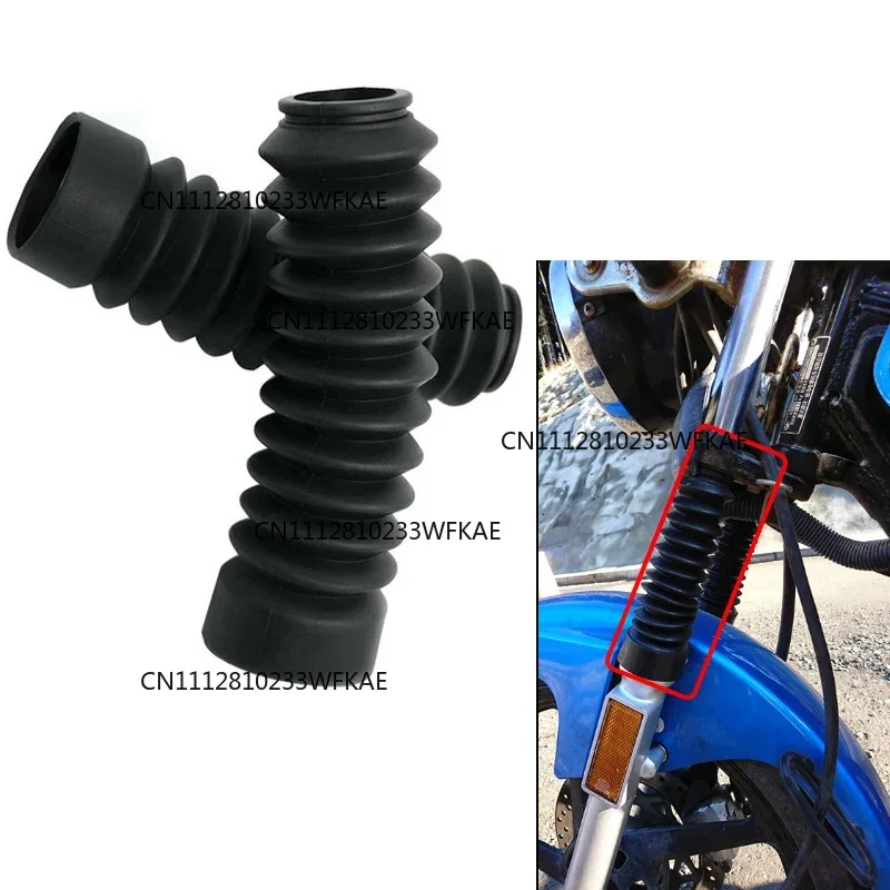 Pack 2 Front Fork Cover for Yamaha YBR125 Motorcycle Fork Boots Guard Protector Shock Absorber Rubber Boots Dustproof Dust Cover