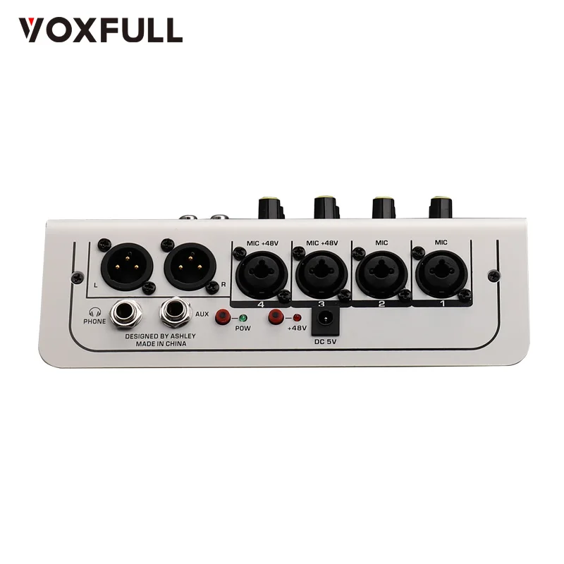 Voxfull MIX-400 Mixer audio professionale a 8 canali con console di missaggio per lettore MP3 USB di mixer per console audio DJ