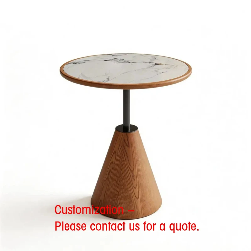

custom.Modern Design Wood Painted Coffee Table with Marble Tabletop Coffee Shop Hotel