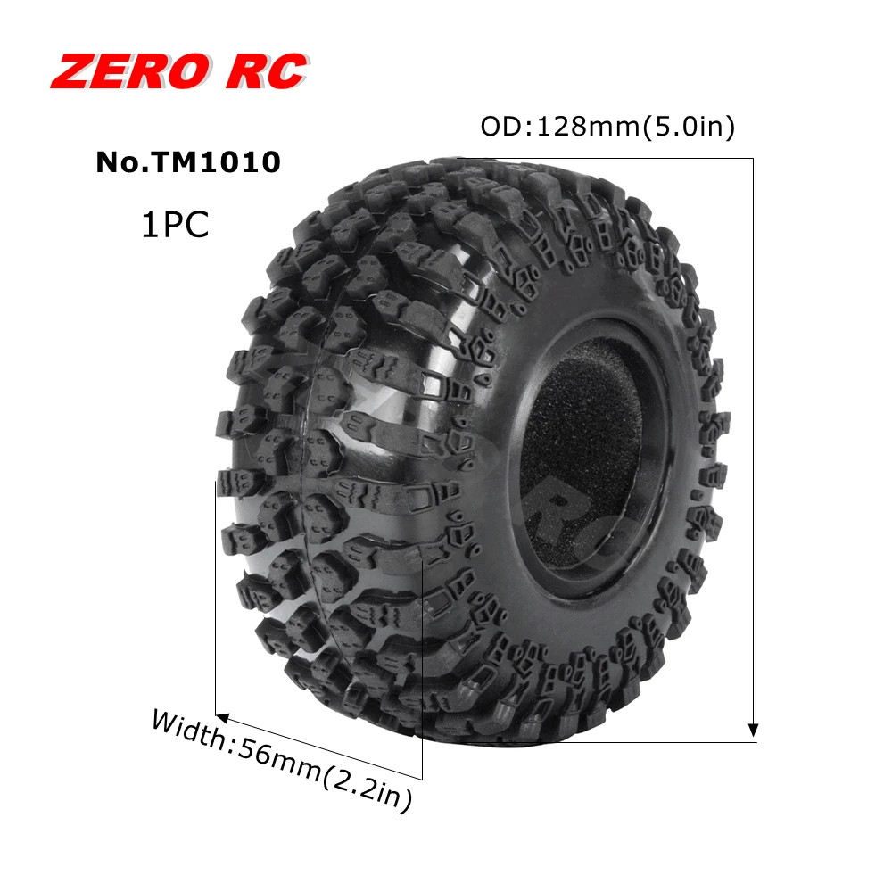 Juego De 4 Neumáticos De Goma 2.2" Para Coches RC 1/10 | 142x40mm Con Espuma – Ideal Para Axial SCX10, TRX4 Y Wraith