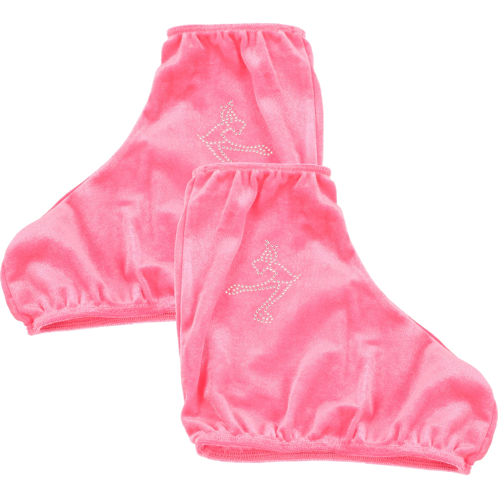 1 زوج حذاء مرن مخملي مقاس L بيج تزلج التمهيد الأسطوانة التزلج الملحقات مادة البوليستر العملي