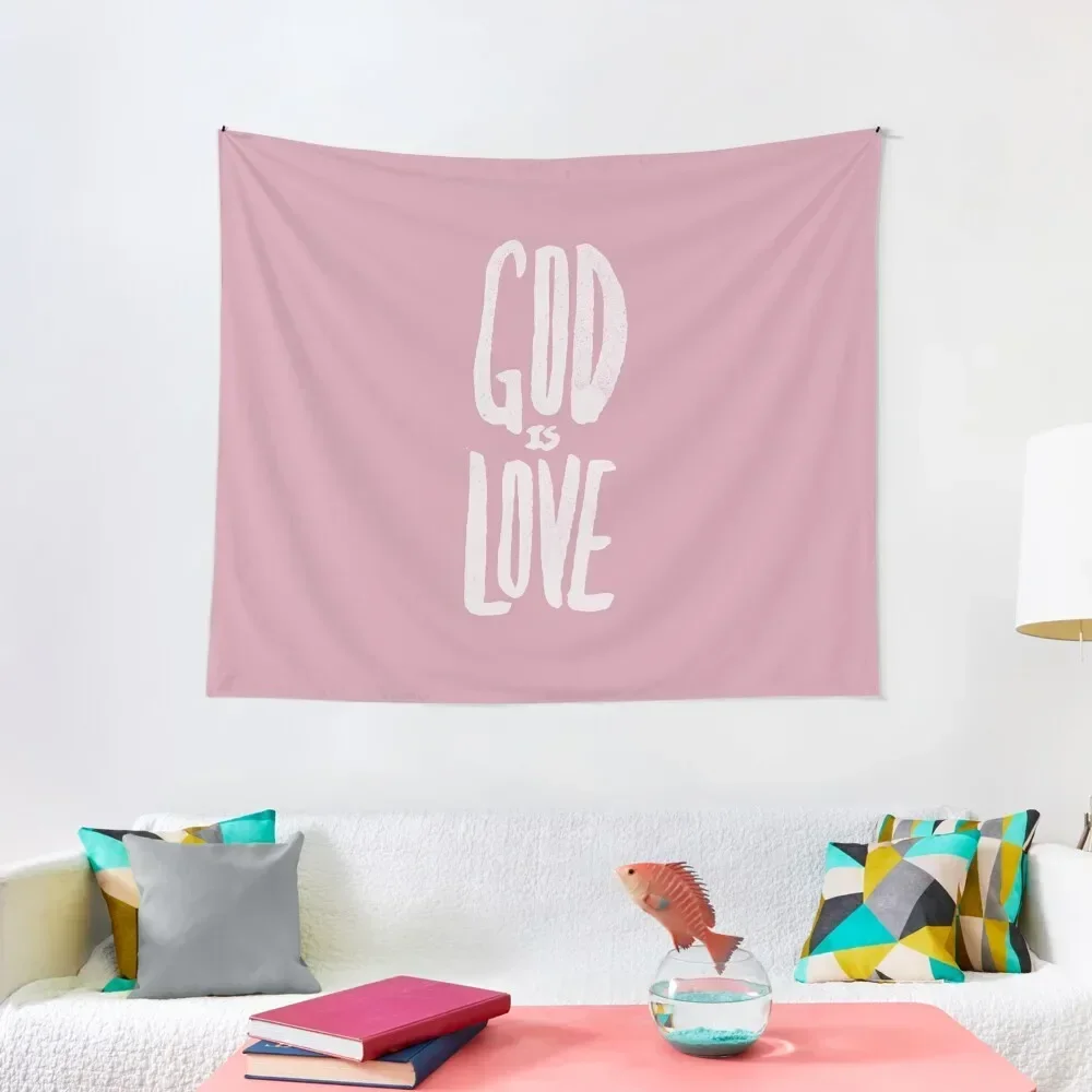 

God is Love x Rose Tapestry Wall Mural Room Decor Tapestry