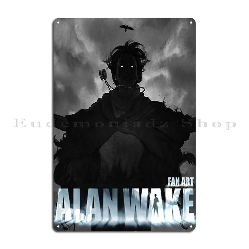 Alan Wake Rix 7 Metal Signs Wall Cave Sign Rusty Designs Plaques Tin Sign Poster