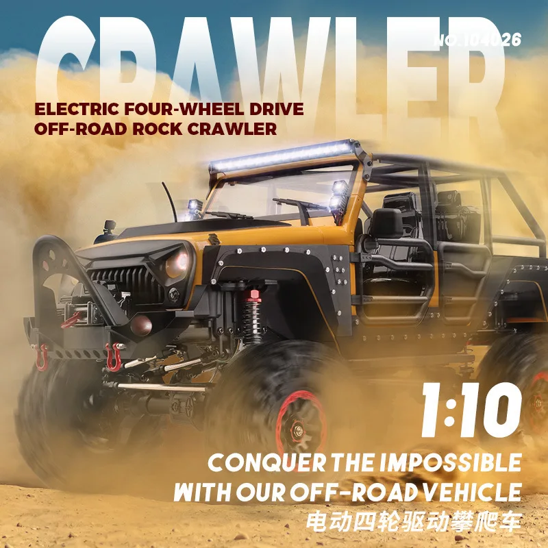 Wltoys 104026 Rc Crawler 1 10 Scale Electric Four Wheel Drive Suspension Off Road Remote Control Car Rock Crawler Outdoor Trails