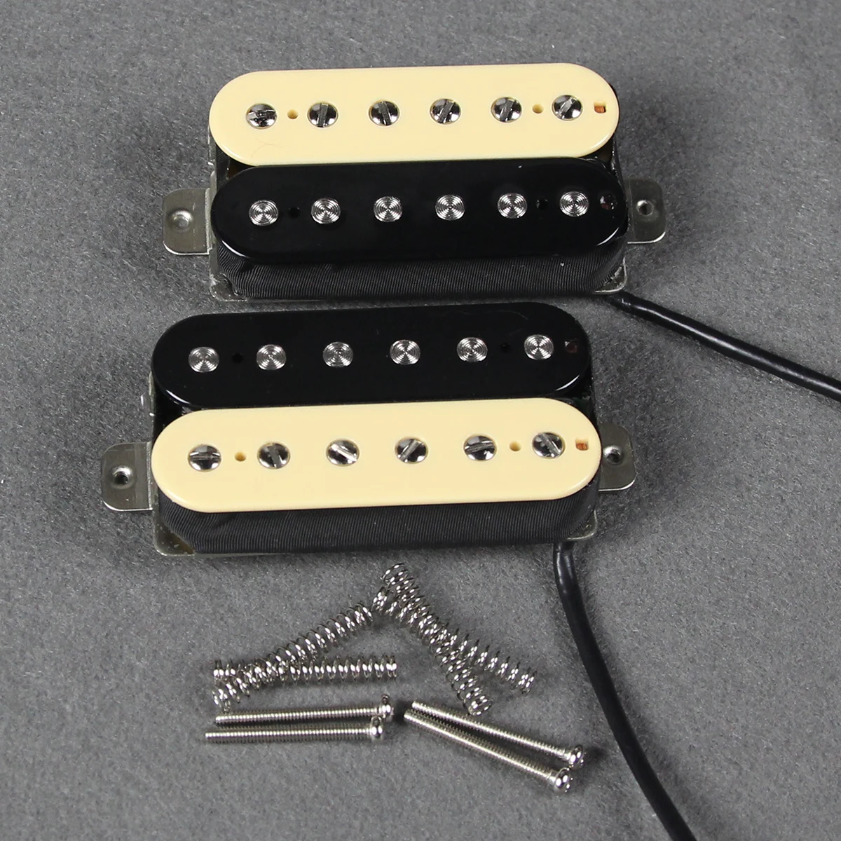 New Set of Alnico 2 Humbucker Electric Guitar Pickup Neck + Bridge Pickups Zebra Guitar Parts