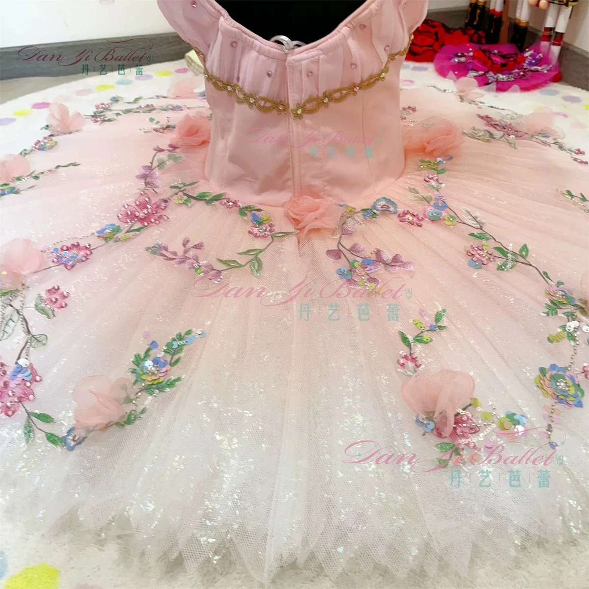 Danyi Garden Dance tutu disk skirt Ballet performance dress Pink Competition dress performance dress Professional customization