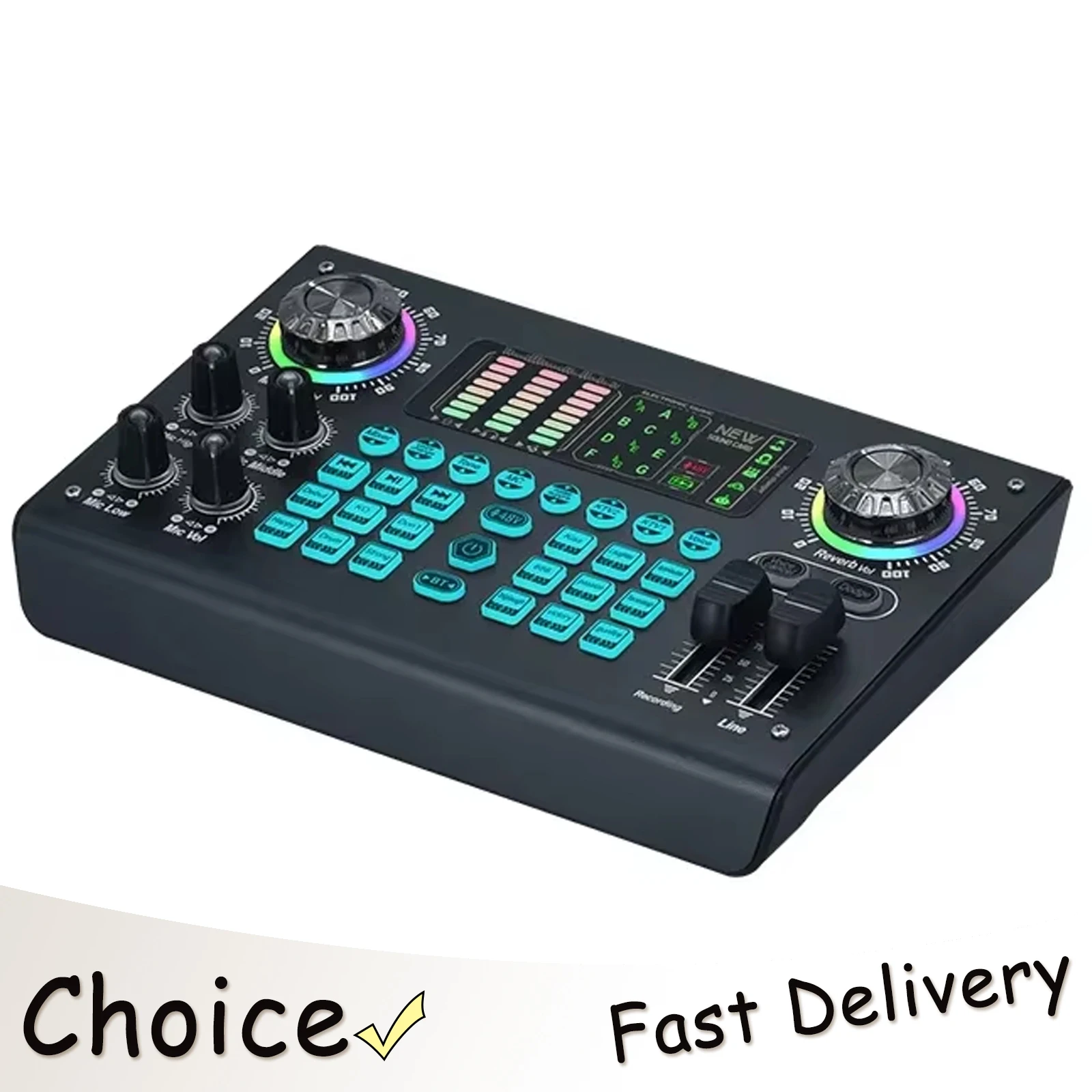 

Портативная звуковая карта-микшер IRIN для прямых трансляций и электронной коммерции, многофункциональный профессиональный микшер с поддержкой различных звуковых входов