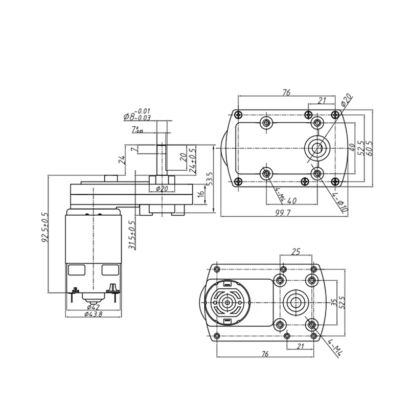 Imagem -05 - Opcional Alto Torque Motor Elétrico Metal Engrenagem Reverso Forma Engrenagem 775 Motor com Redutor dc 12v 24v 1.7n.m a 10n.m