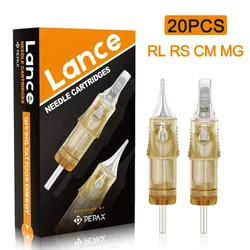 20pcs PEPAX Lance Tattoo Cartridge Needle RL/RS/RM/M1 Premium Sterilize Safety Cartridge Tattoo Needle For Tattoo Machine Supply