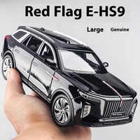 1/24 HONGQI E-HS9 SUV Alloy Car Diecast Metal Model Simulation Sound & Light Toy Office Decoration Accessories Kids Toys Display