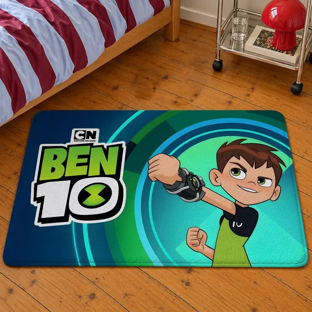 Cartoon Ben 10: Alien Force Swampfire Floor Mat Soft Flannel Entrance Doormat Non-Slip Washable Rug For Bedroom Home Decor