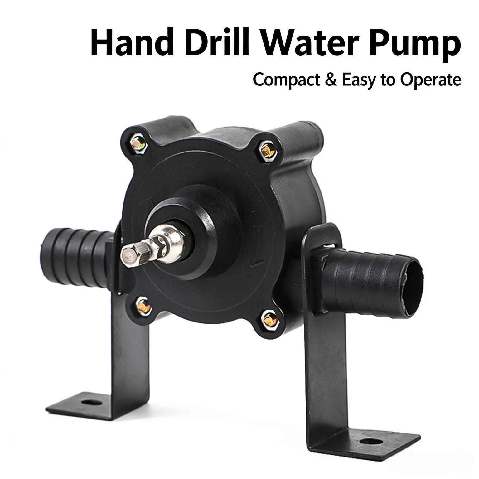 Hand Drill Water Pump Portable Self-Priming Liquid Transfer Pump for Water Oil Pesticide Garden Aquarium  Outdoor Tool
