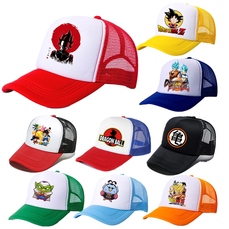 

Dragon Ball Baseball Cap Sweat Absorbing Breathable Sun Visor Anime Pattern Washable Non Fading Hat Children's Birthday Gift
