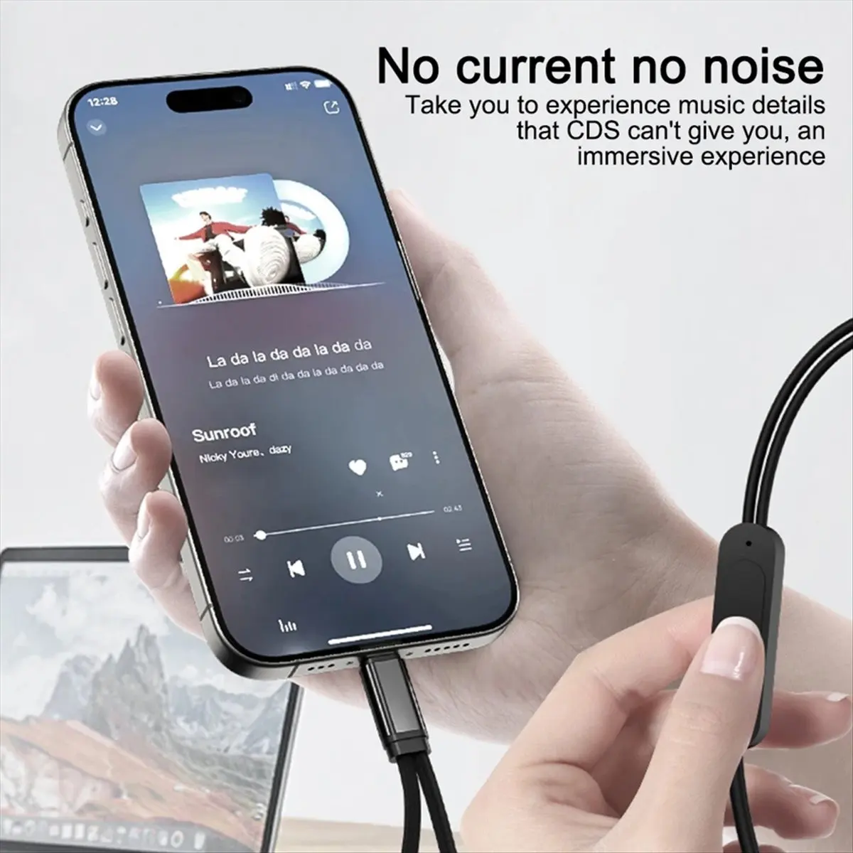 HowAA87 3.5mm to AUX Cable Adapter 3.5mm AUX Earphone Converter PD 60W Fast Charging Sound Card for Headset Universal
