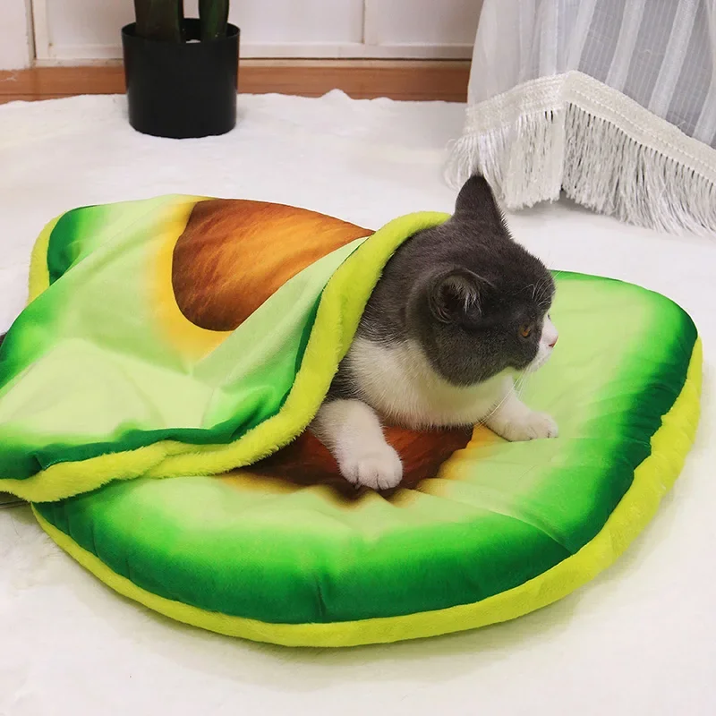 Pet Dog Kennel Dog Sleeping Mat Thick Floor Mat Pad Cat Nest Winter Warm Cat Plush Blanket Quilt Autumn and Winter Pet Accessory