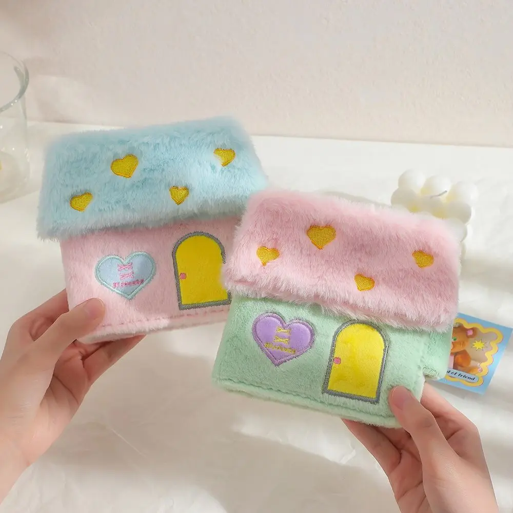 

Cute Plush Cartoon Plush Photocard Holder 1 Grids PVC Idol Photo Album Cabin Cartoon Photocards Collect Volume Stationery