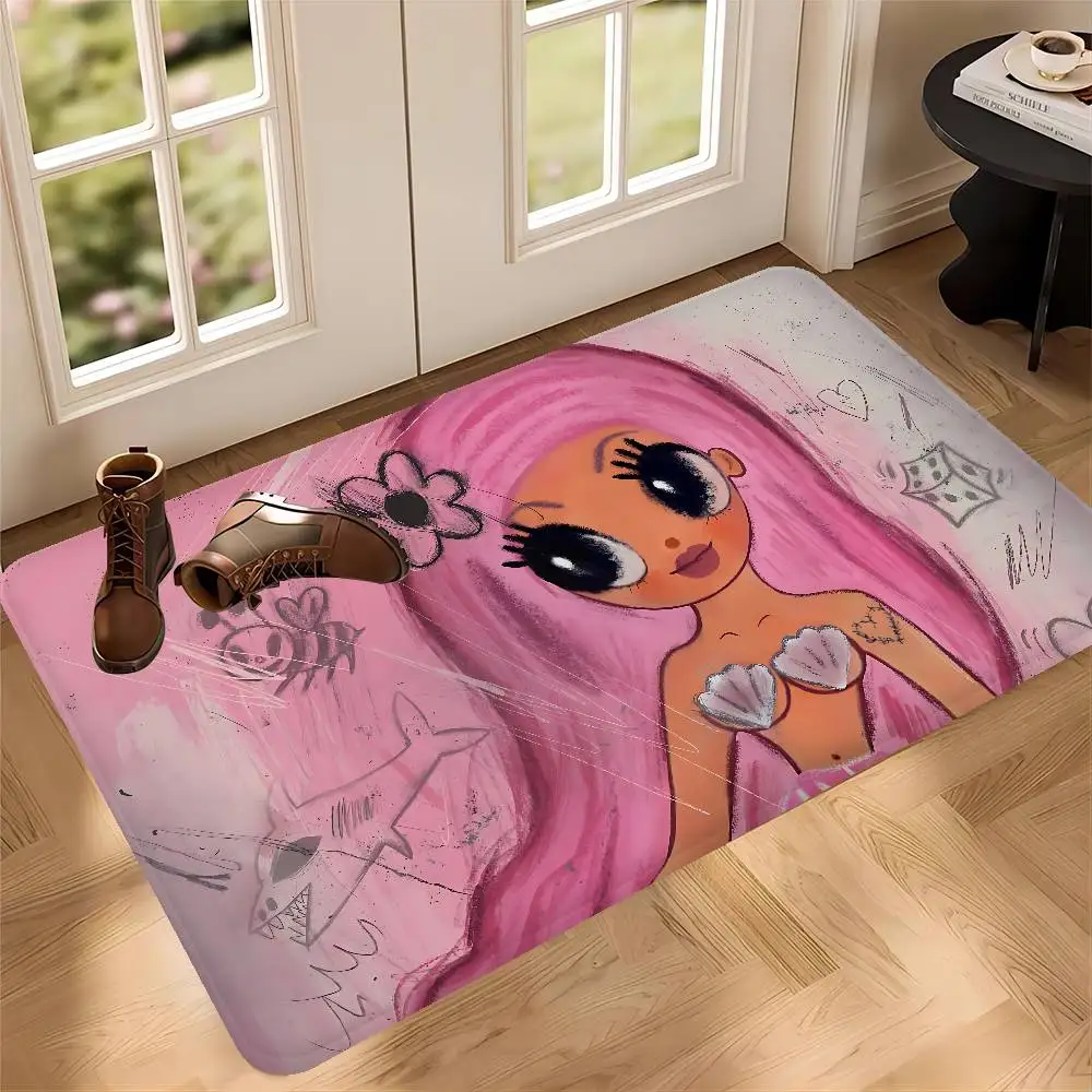 Singer K-Karol G Door Mat Nordic Style Home Doormat Bathroom-Toilet Mats Bedroom Bedside Mats