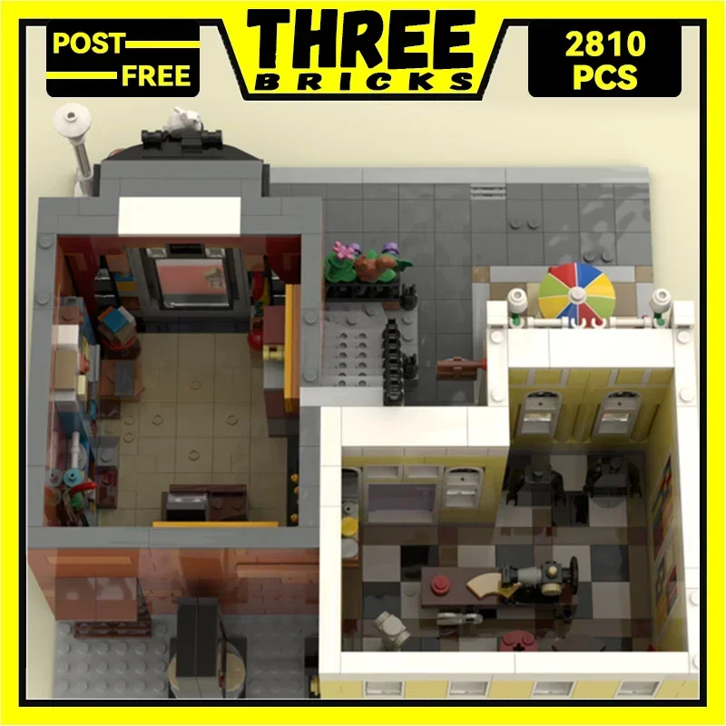 ThreeBricks Moc اللبنات عرض الشارع نموذج سلسلة المباني الحضرية 10312 الطوب التكنولوجيا لتقوم بها بنفسك لعب للأطفال هدايا الأطفال