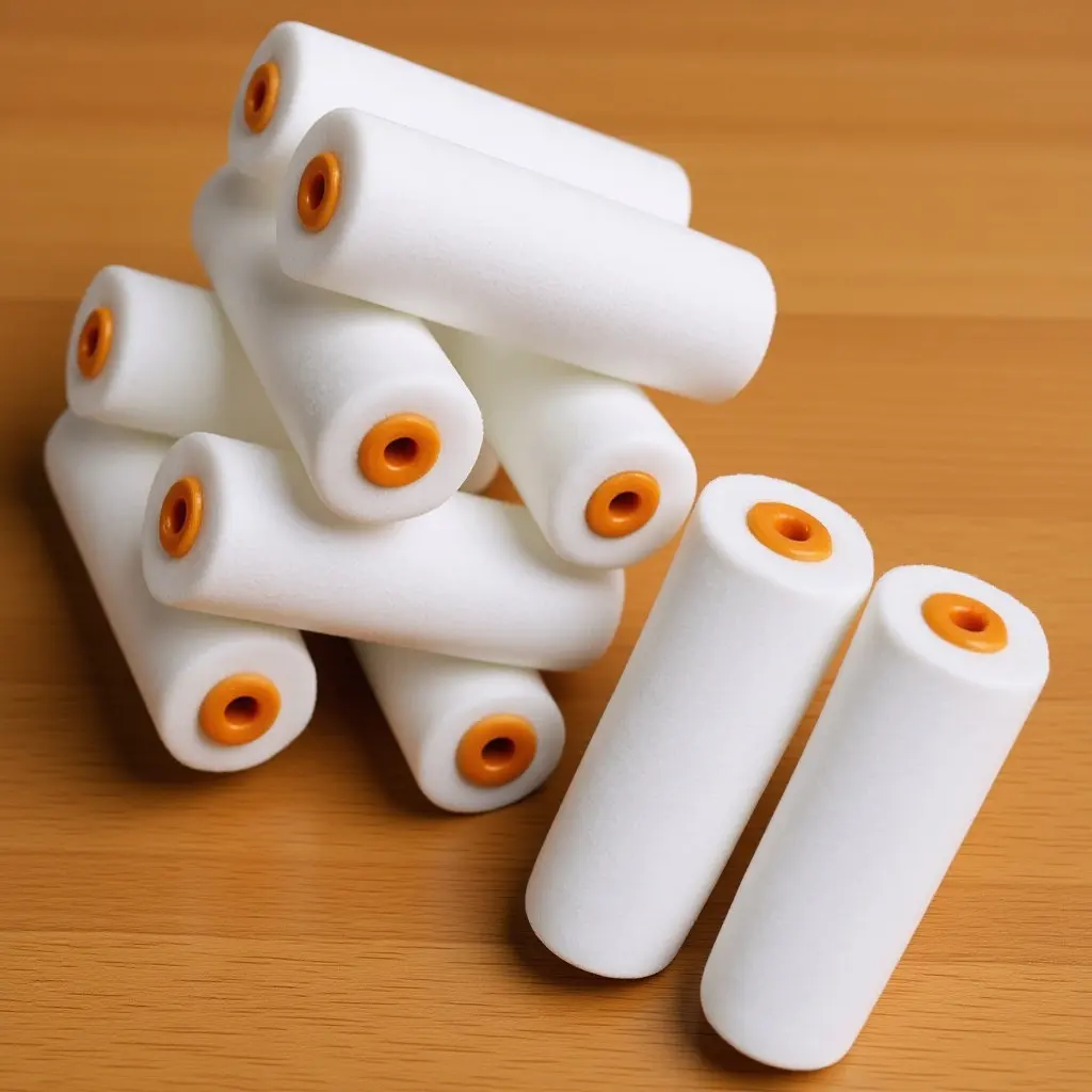 10Pcs Sponge Paint Roller Covers for Roller Frame Small Paint Rollers Replacement Covers Ideal for Wall Painting House Painting