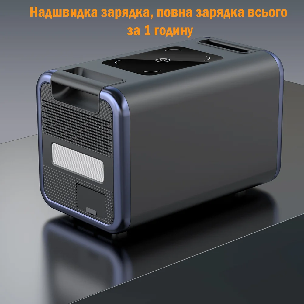 LiFePO4 220V 1400W Portable Power Station 1560Wh Power Generator Power Bank Battery For Laptop Gas Boiler Emergency Power Supply