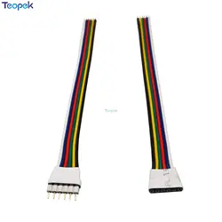 10pcs 6pin Male Female LED Connector 6 pin 2.54mm Or 2.0mm Pin Distance For RGB+CCT LED Strip Easy Connector