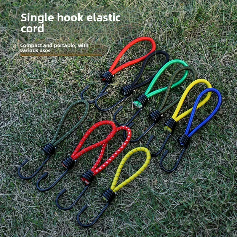 

Tent Elastic Rope Cord with Hook Camping Tent Fixation Elastic Stretch Rope Tent Accessories Outdoor Camping Hiking Tool