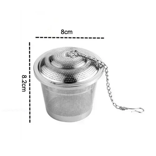 304 Stainless Steel Tea Ball Strainer Leaf Spice Tea Mesh Herbal Infuser Filter Tea Strainer for Teapot Teaware Kitchen Tools