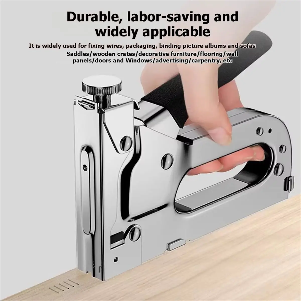 Manual Nail Kit, Handheld Interior Nail with 1000 Door Nails, for Carpentry, Wiring, Decoration and Repair