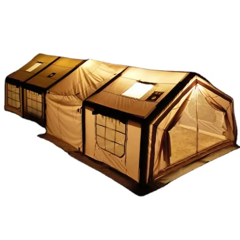 

Large Camping Inflatable Glamping Integrated Air Column Tent, Easy to Build, Stable and Safe