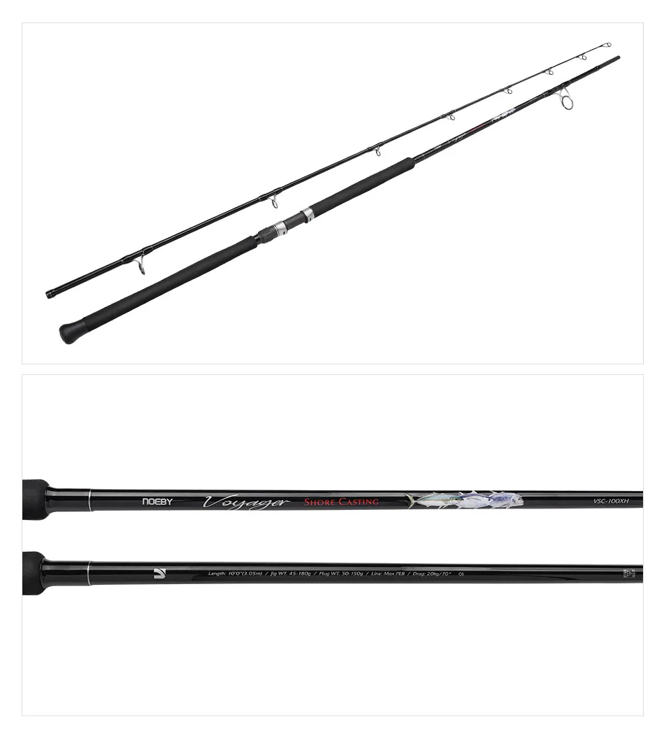 NOEBY 2,87m 3,05m Voyager Shore Casting Angelrute Max. Bremskraft 21kg Fuji Teil 2 Abschnitte H XH XH+ für Großfische GT Thunfisch Angelrute – Detail 16