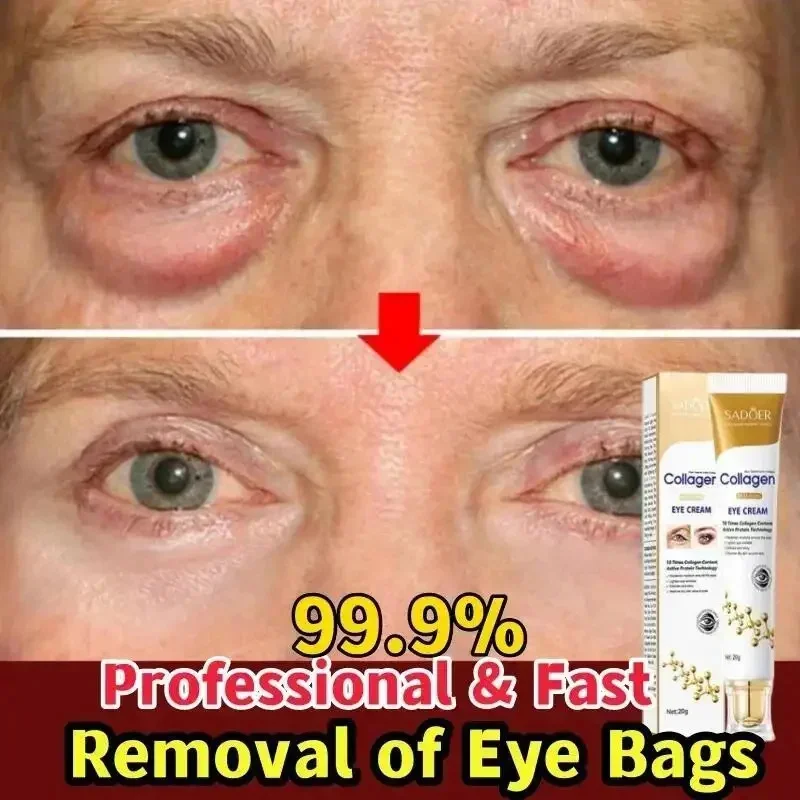 

Instant Eye Bag Removal Cream Collagen Anti-Wrinkle Fade Fine Lines Firming Skin Anti Dark Circle Puffiness Brighten Eye Care