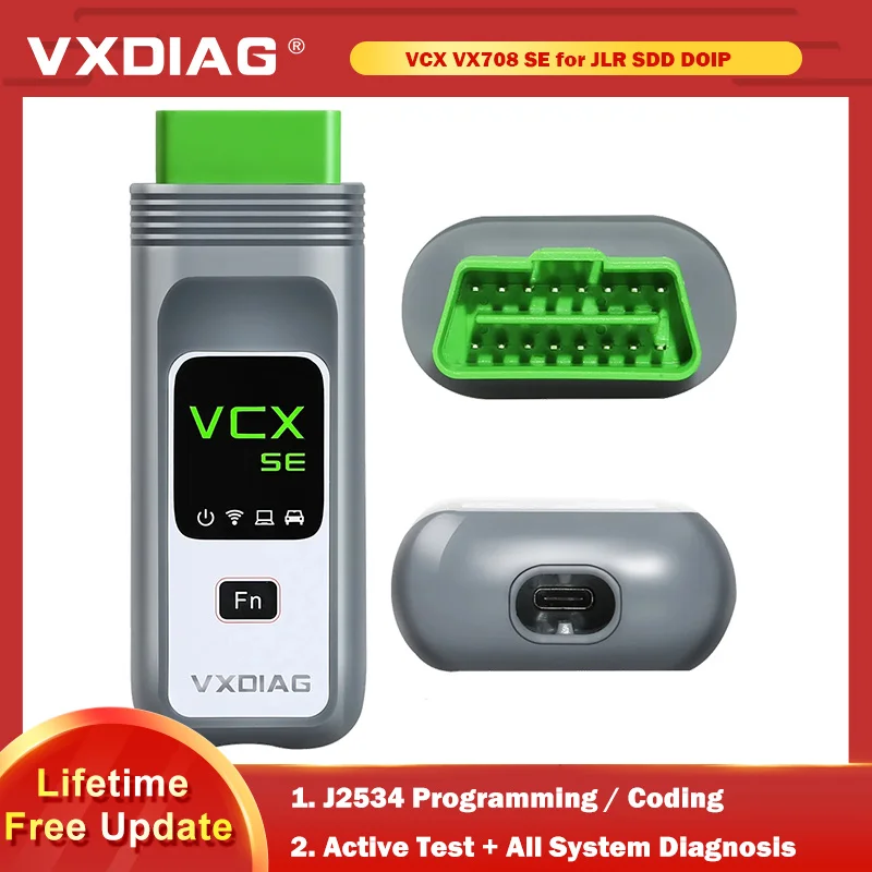 

VXDIAG VCX VX708 SE for JLR SDD DOIP Car Diagnostic Tools For JLR Pathfinder SDDV160 ECU Coding J2534 Programming Free Update