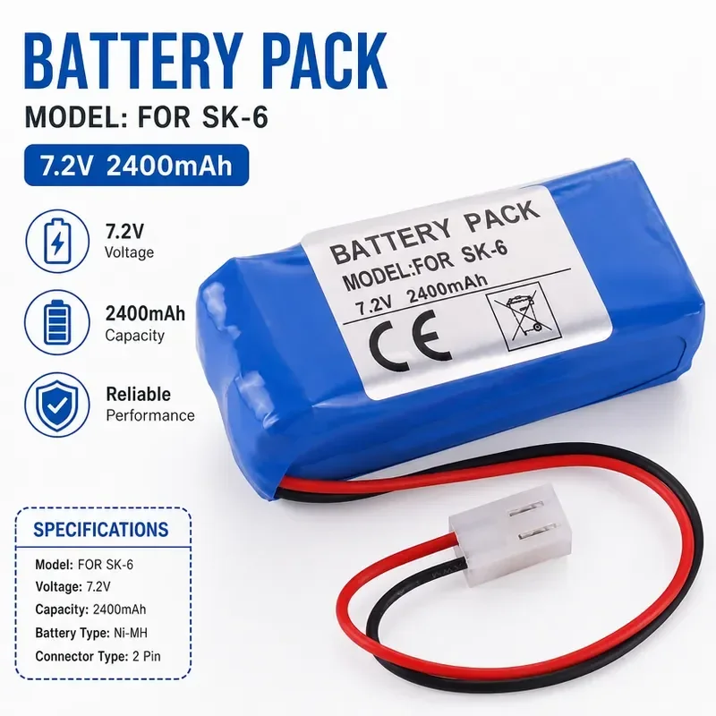 [NEW]  for SK-6 SK-600II AEC933374 21CP10/34/76 Battery Replacement Compatible with Applicable Models High Capacity Rechargeable
