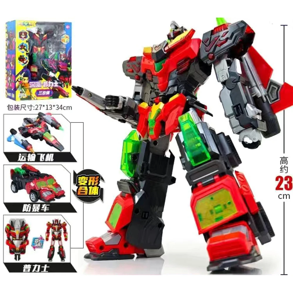 Glory Alliance 4 Transforming Robot Shapeshifting League Toys 3 en 1, vehículo deformado combinado, figuras Mecha, regalo para niños